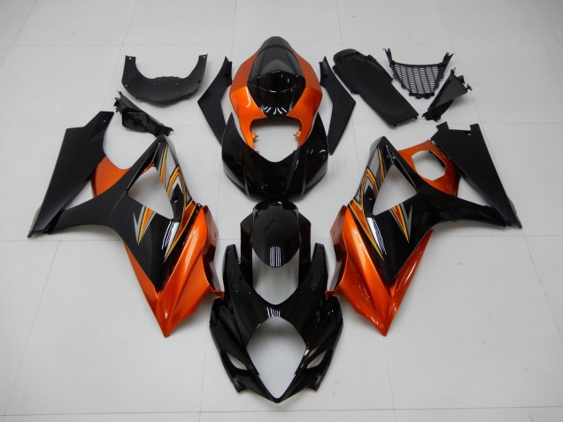 Carene Moto GSXR 1000 K7 2007-2008 - Arancia Nero Carene Moto GSXR 1000 K7 2007-2008 - Arancia Nero