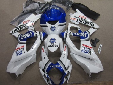 Carene Moto GSXR 1000 K7 2007-2008 - Bianco Blu Lucky Strike Rosso Motul