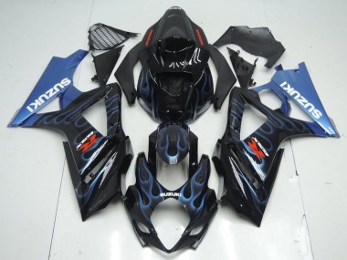 Carene Moto GSXR 1000 K7 2007-2008 - Nero Blu Fiamma
