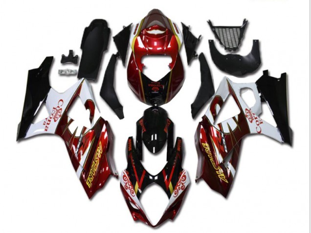 Carene Moto GSXR 1000 K7 2007-2008 - Rosso Bianco Nero Carene Moto GSXR 1000 K7 2007-2008 - Rosso Bianco Nero