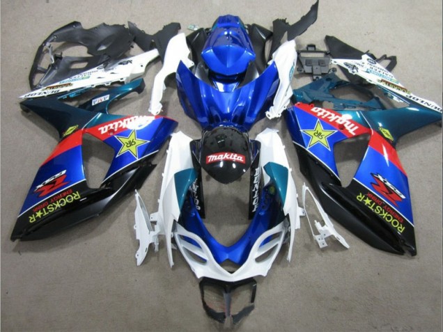 Carene Moto GSXR 1000 K9 2009-2016 - Blu Bianco Rockstar Carene Moto GSXR 1000 K9 2009-2016 - Blu Bianco Rockstar