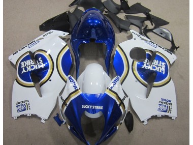 Carene Moto GSXR 1300 Hayabusa 1996-2007 - Bianco Lucky Strike Blu Motul