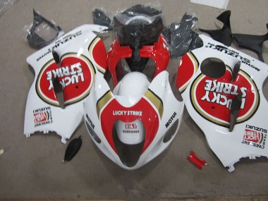 Carene Moto GSXR 1300 Hayabusa 1996-2007 - Bianco Lucky Strike Motul