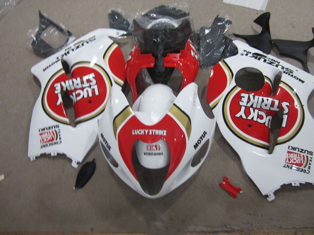 Carene Moto GSXR 1300 Hayabusa 1996-2007 - Bianco Lucky Strike Motul Carene Moto GSXR 1300 Hayabusa 1996-2007 - Bianco Lucky Strike Motul