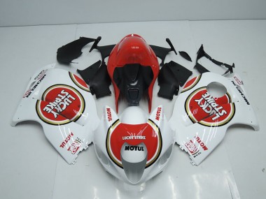 Carene Moto GSXR 1300 Hayabusa 1996-2007 - Bianco Rosso Lucky Strike Motul