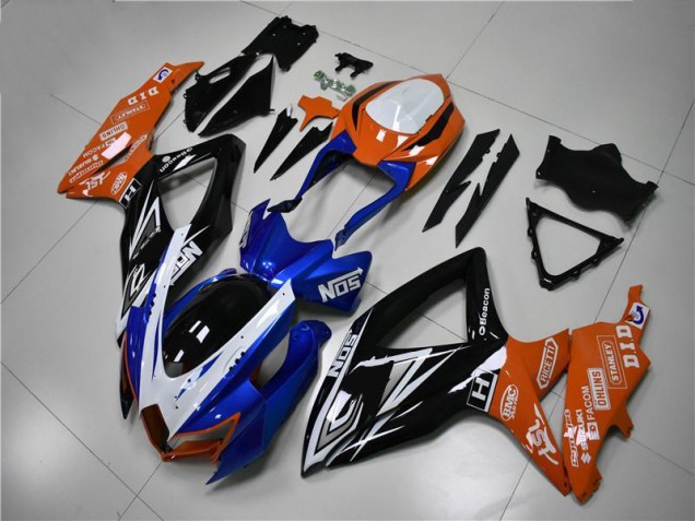 Carene Moto GSXR 600 / 750 K8 2008-2010 - Blu Arancia Carene Moto GSXR 600 / 750 K8 2008-2010 - Blu Arancia