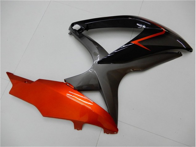 Carene Moto GSXR 600 / 750 K8 2008-2010 - Nero Arancia Grigio Carene Moto GSXR 600 / 750 K8 2008-2010 - Nero Arancia Grigio