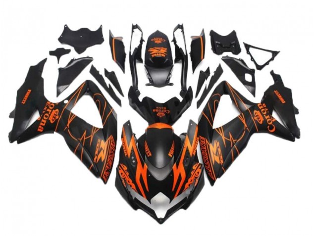 Carene Moto GSXR 600 / 750 K8 2008-2010 - Nero Arancia Carene Moto GSXR 600 / 750 K8 2008-2010 - Nero Arancia