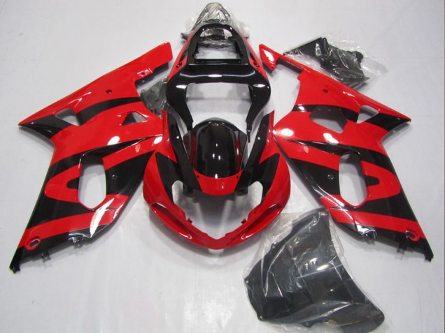 Carene Moto GSXR 600 K1 K2 K3 2001-2003 - Nero Rosso Carene Moto GSXR 600 K1 K2 K3 2001-2003 - Nero Rosso