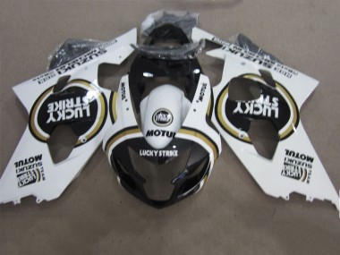 Carene Moto GSXR 600 K4 2004-2005 - Nero Bianco Lucky Strike Motul