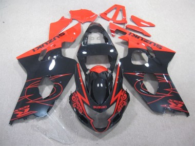 Carene Moto GSXR 600 K4 2004-2005 - Nero Rosso