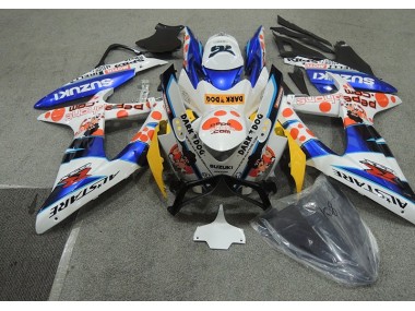 Carene Moto GSXR 600 K8 2008-2010 - Bianco Blu Dark Dog