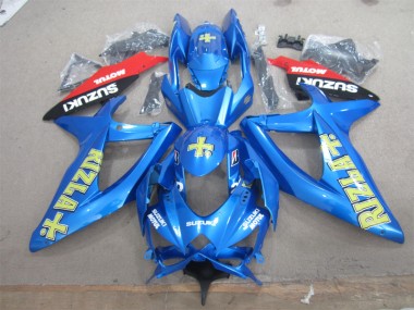 Carene Moto GSXR 600 K8 2008-2010 - Blu Giallo Rizla Bianco Motul