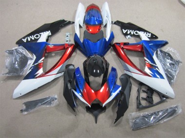 Carene Moto GSXR 600 K8 2008-2010 - Blu Rosso Bianco