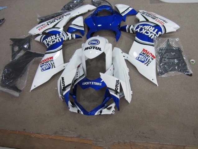 Carene Moto GSXR 750 K11 2011-2024 - Bianco Lucky Strike Motul