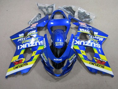 Carene Moto GSXR 750 K4 2004-2005 - Blu Telefunica Movistar Motul