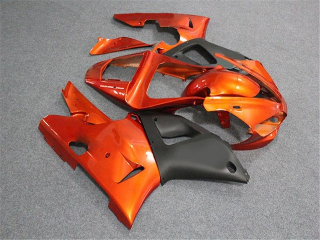 Carene Moto R1 2000-2001 - Arancia Nero Carene Moto R1 2000-2001 - Arancia Nero