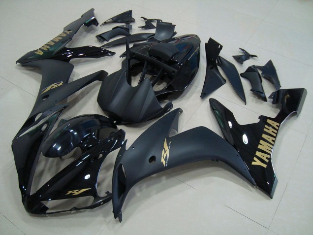 Carene Moto R1 2004-2006 - Nero Matte Oro Carene Moto R1 2004-2006 - Nero Matte Oro