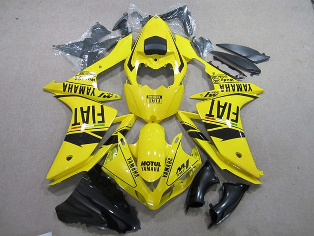 Carene Moto R1 2007-2008 - Giallo Nero Motul Fiat Carene Moto R1 2007-2008 - Giallo Nero Motul Fiat