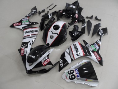 Carene Moto R1 2007-2008 - Nero Bianco Adesivos Packs