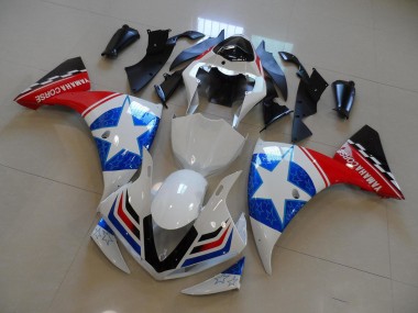 Carene Moto R1 2009-2011 - Bianco Nero Ducati Stella