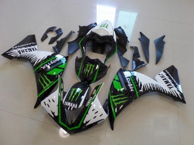 Carene Moto R1 2009-2011 - Bianco Verde Big Monster