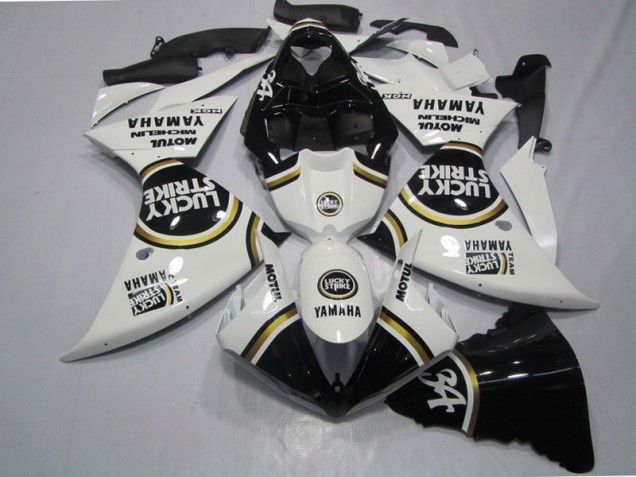 Carene Moto R1 2009-2011 - Nero Bianco Lucky Strike Carene Moto R1 2009-2011 - Nero Bianco Lucky Strike