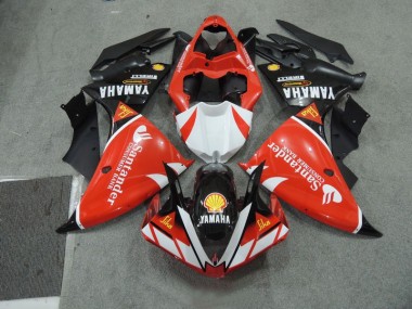 Carene Moto R1 2009-2011 - Nero Bianco Santander Rosso