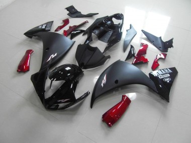 Carene Moto R1 2009-2011 - Nero Opaco Rosso