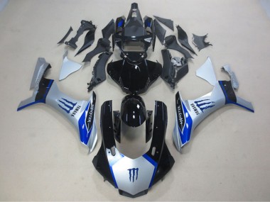 Carene Moto R1 2015-2019 - Argento Nero Blu Monster