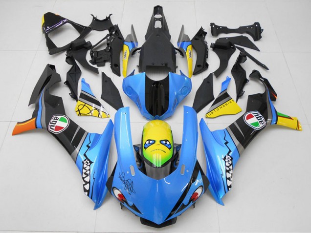 Carene Moto R1 2015-2019 - Blu Giallo Squalo Carene Moto R1 2015-2019 - Blu Giallo Squalo