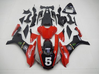 Carene Moto R1 2015-2019 - Nero Rosso 5