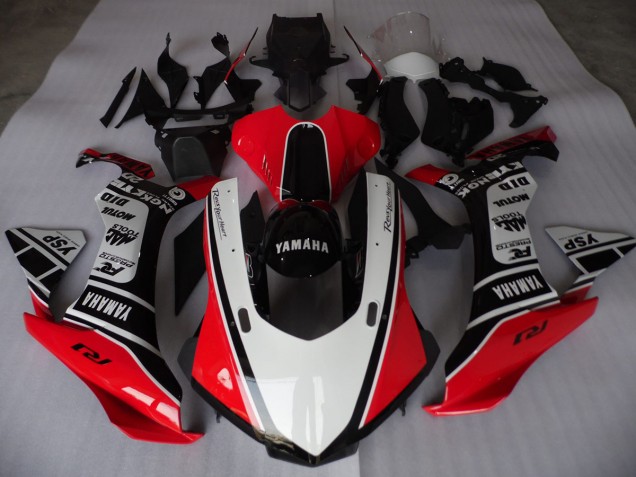 Carene Moto R1 2015-2019 - Rosso Bianco Nero Carene Moto R1 2015-2019 - Rosso Bianco Nero