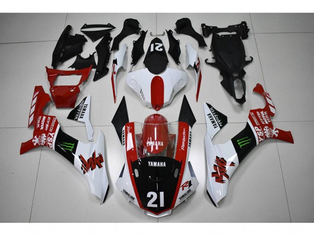 Carene Moto R1 2015-2019 - Rosso Nero 21 Carene Moto R1 2015-2019 - Rosso Nero 21