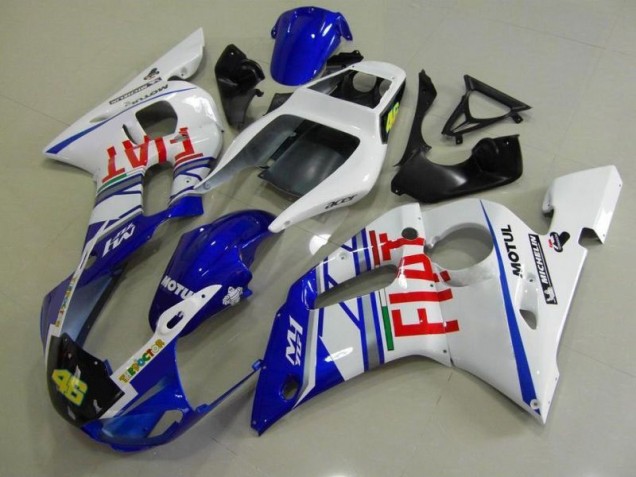 Carene Moto R6 1998-2002 - Blu Bianco Fiat Carene Moto R6 1998-2002 - Blu Bianco Fiat