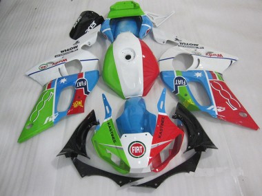 Carene Moto R6 1998-2002 - Blu Rosso Fiat Kastinee