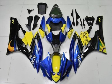 Carene Moto R6 2006-2007 - Blu Squalo