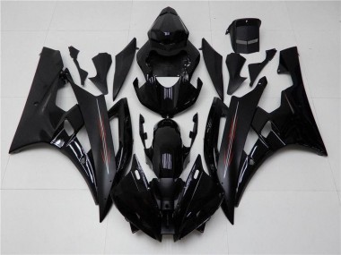 Carene Moto R6 2006-2007 - Lucido Nero Opaco
