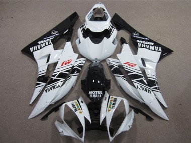 Carene Moto R6 2006-2007 - Nero Bianco Motul