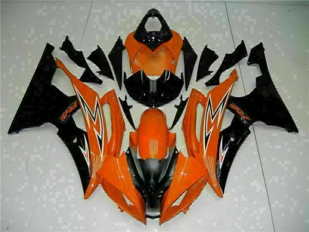 Carene Moto R6 2008-2016 - Arancia Nero Carene Moto R6 2008-2016 - Arancia Nero