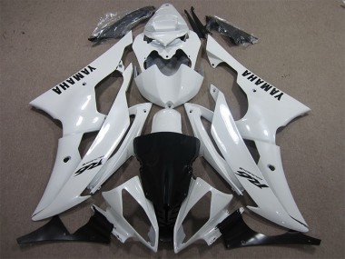 Carene Moto R6 2008-2016 - Bianco Nero Decal