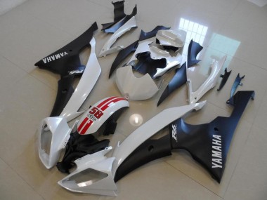 Carene Moto R6 2008-2016 - Bianco Perla & Nero 58 Sic