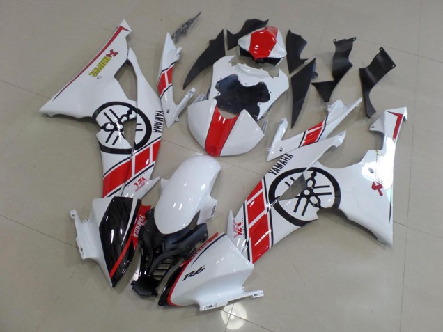 Carene Moto R6 2008-2016 - Bianco con Big Yamaha Logo Carene Moto R6 2008-2016 - Bianco con Big Yamaha Logo