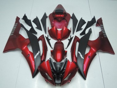 Carene Moto R6 2008-2016 - Caramella Rosso & Nero