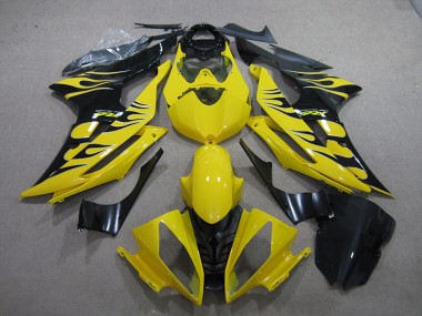 Carene Moto R6 2008-2016 - Giallo Nero Fiamma