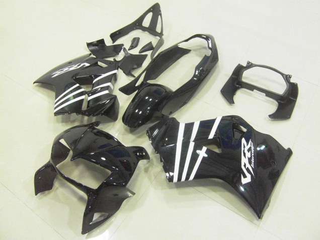 Carene Moto VFR 800 1998-2001 - Nero Bianco Banda Carene Moto VFR 800 1998-2001 - Nero Bianco Banda