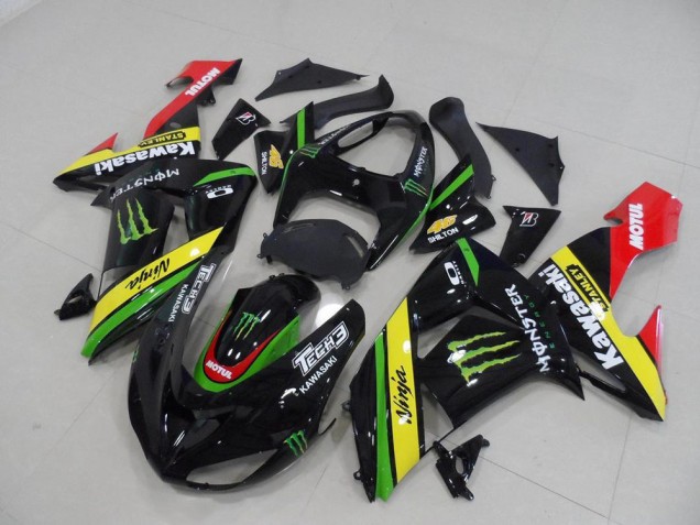 Carene Moto ZX10R 2006-2007 - Nero Giallo Monster