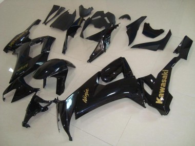 Carene Moto ZX10R 2008-2010 - Lucido Nero con Oro Adesivo