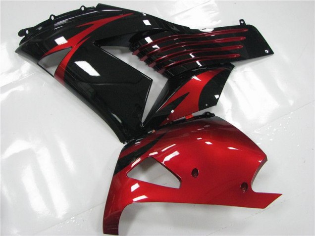Carene Moto ZX14R ZZR 1400 2006-2011 - Rosso Nero Carene Moto ZX14R ZZR 1400 2006-2011 - Rosso Nero