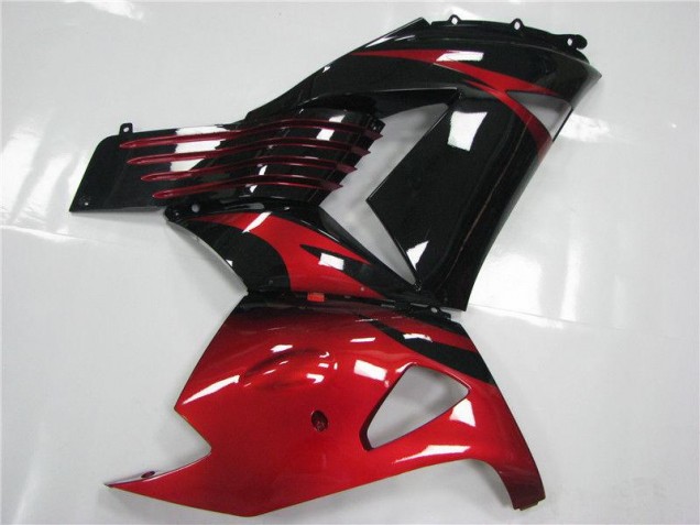 Carene Moto ZX14R ZZR 1400 2006-2011 - Rosso Nero Carene Moto ZX14R ZZR 1400 2006-2011 - Rosso Nero